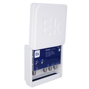 AM 402 EASY MAGNEK - Amplificador de mastro 2 entradas VHF/UHF com filtro LTE